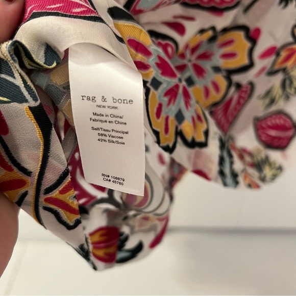 Rag & Bone Mare Cropped Floral Shirt- Size XS; Excellent Condition - Picture 5 of 8